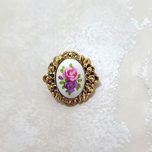 Vintage Floral Pendant